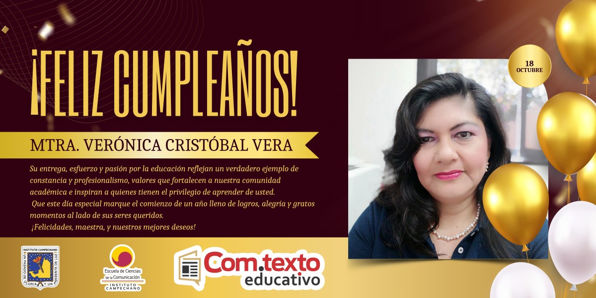¡Feliz cumpleaños, Mtra. Verónica Cristóbal!